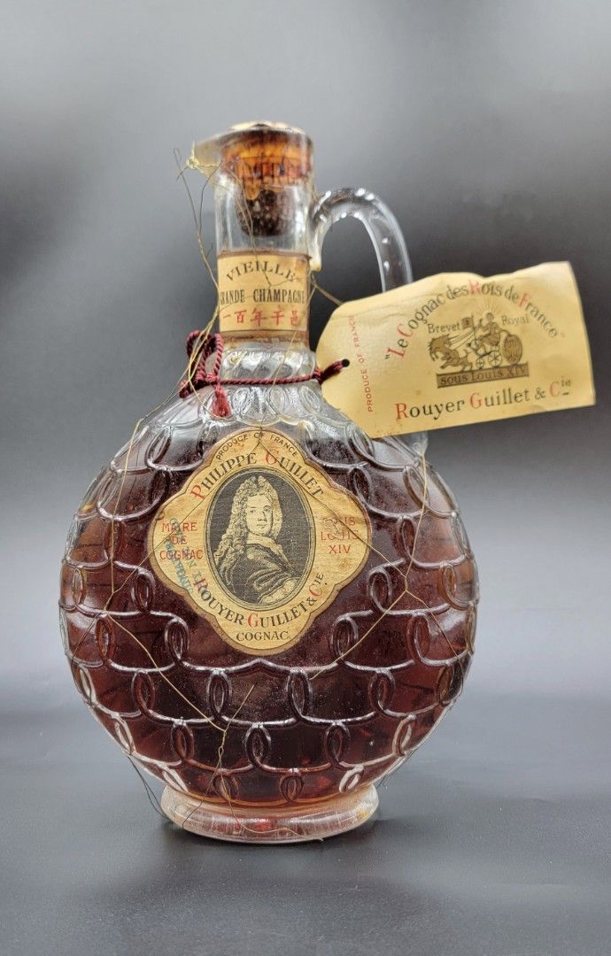 極珍貴60年代路易十四70cl ROUYER GUILLET 100 Years Cognac Louis XIV
