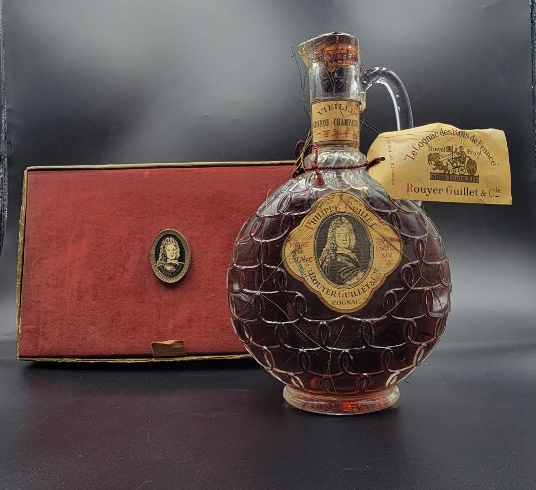 極珍貴60年代路易十四70cl ROUYER GUILLET 100 Years Cognac Louis XIV