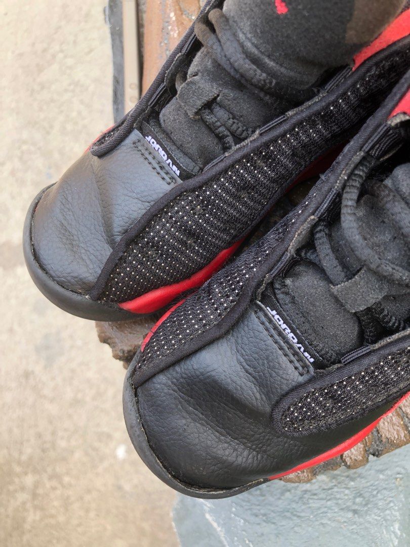 Air Jordan 13 Retro Bred 10C (16cm) (Category: Babies & Kids Fashion) located in Bocaue. Submitted by neroallen (Listing ID 1374635120, Image 3). Description: For sale! Air Jordan 13 Retro Bred for Toddler Size: 10C (16cm) Condition: 8/10. No box. Issues: Seps, drags and creases. Price: 500 + shipping fee or meet up around Sta.Maria, Bulacan/Ayala Ave., Makati City..