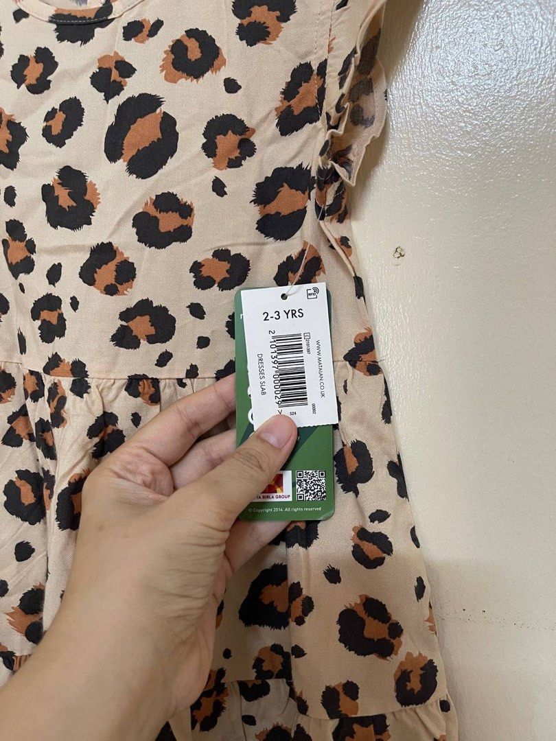 Animal print dress (Category: Babies & Kids Fashion) located in Quezon City. Submitted by charminspired (Listing ID 1374567672, Image 2). Description: Brandnew with tag 2-3y.