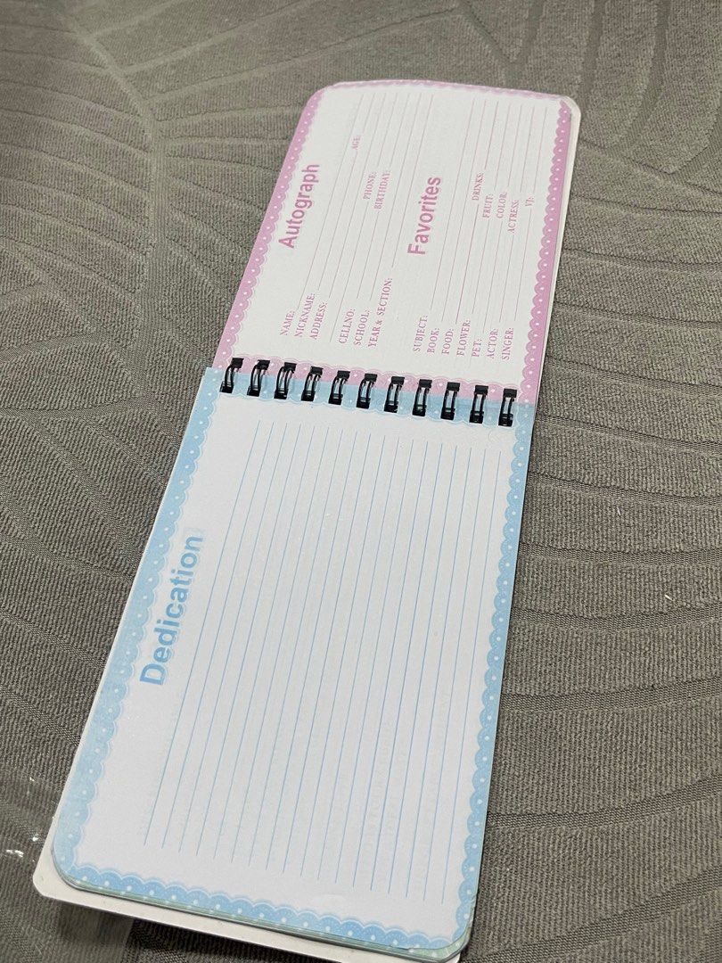 Autograph notebooks (Category: Stationery & School Supplies) located in Batangas. Submitted by zianneeeeeeee (Listing ID 1374625049, Image 2). Description: .