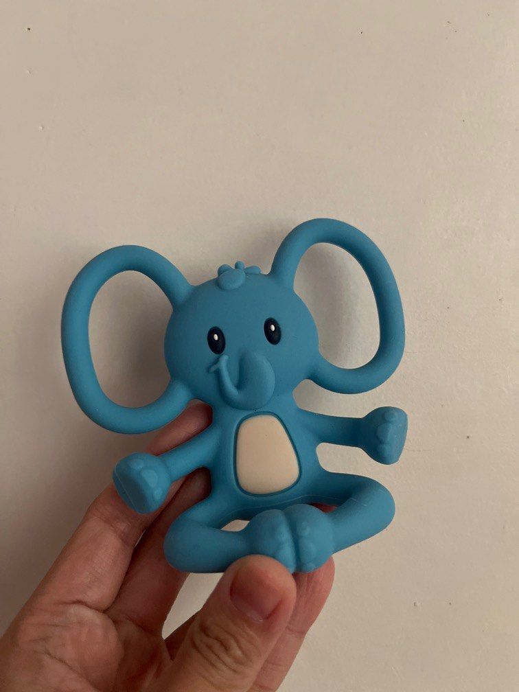 Blue Nuby Elephant Silicone Teether (Category: Soothers & Pacifiers) located in Batangas. Submitted by lovedbybien (Listing ID 1374562858, Image 1). Description: .