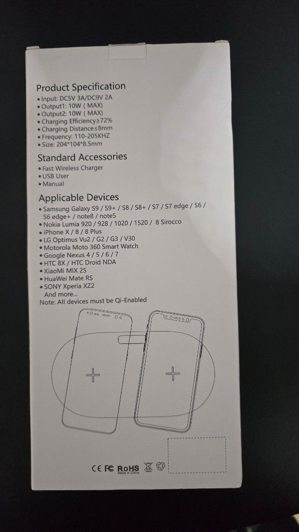 Brand new dual wireless charger62863059836930111