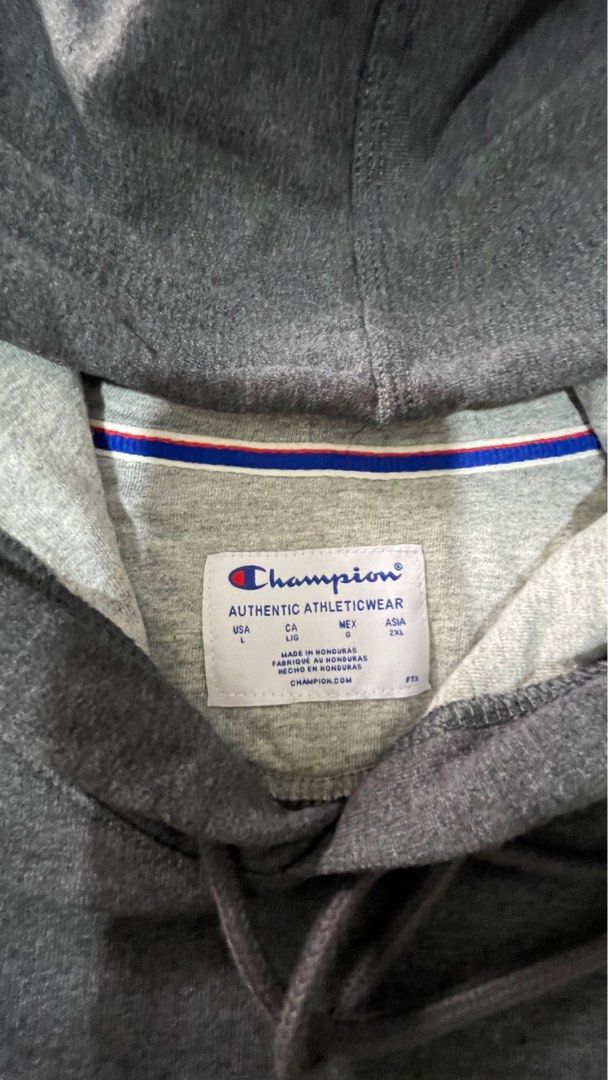 Champion Men's Pullover Hoodie Script Logo (Category: Hoodies) located in Cavite. Submitted by natdnss (Listing ID 1374561991, Image 3). Description: Champion Powerblend Men’s Pullover Hoodies Script Logo Grey Price is negotiable .
