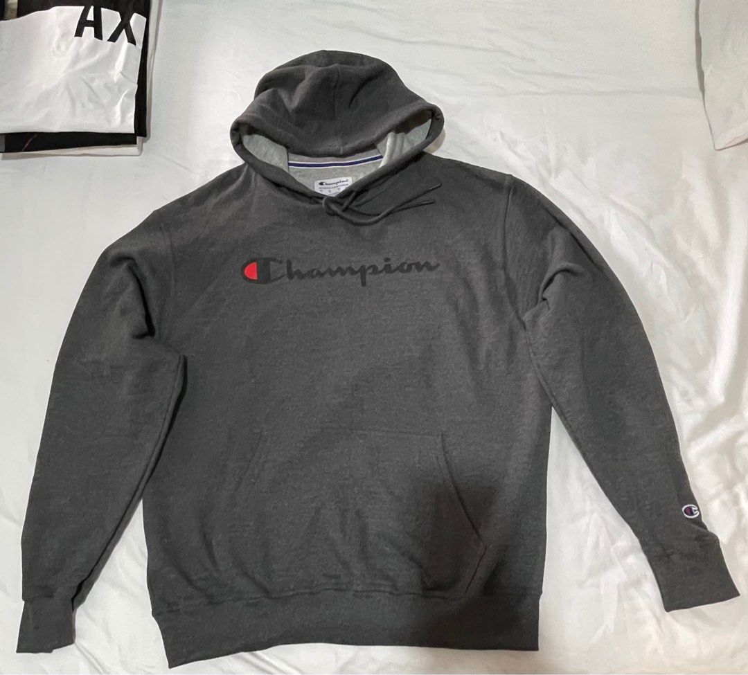 Champion Men's Pullover Hoodie Script Logo (Category: Hoodies) located in Cavite. Submitted by natdnss (Listing ID 1374561991, Image 1). Description: Champion Powerblend Men’s Pullover Hoodies Script Logo Grey Price is negotiable .