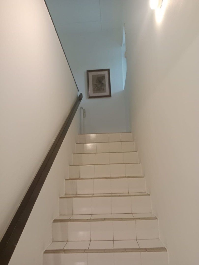 Cheap house painting service #HDB,CONDO,LANDED,BTO painting, Staircase varnish #Door paint #Paint #Feature wall62863075472513111