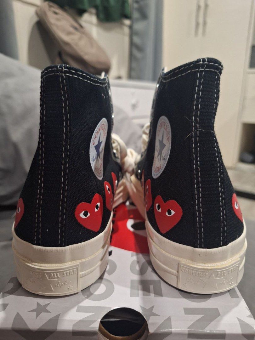 Converse x CDG Chuck 70 (Category: Sneakers) located in Iloilo. Submitted by sammanthaaa (Listing ID 1374683855, Image 3). Description: BRANDNEW Converse x CDG Chuck 70 Size 8 Womens UK 6 RFS - just another impulse buy.