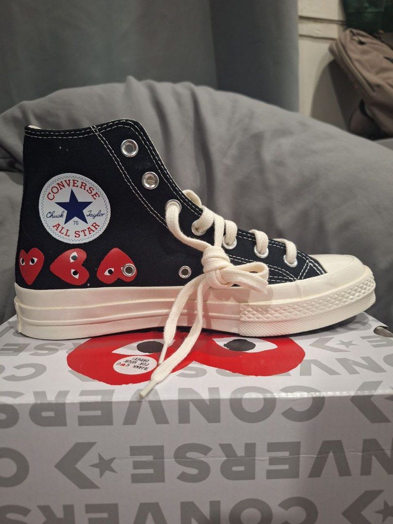 Converse x CDG Chuck 70 (Category: Sneakers) located in Iloilo. Submitted by sammanthaaa (Listing ID 1374683855, Image 2). Description: BRANDNEW Converse x CDG Chuck 70 Size 8 Womens UK 6 RFS - just another impulse buy.