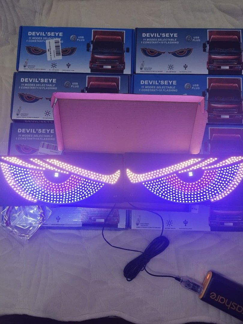 Devil eye led light panel (Category: Emblem, Sticker and Decals) located in Quezon City. Submitted by mheron02343698 (Listing ID 1374537002, Image 2). Description: DEVIL'S EYE LED LIGHT PANEL WINDSHIELD USB5V. PERFECT PANG FATHERS DAY GIFT 400 ONLY!! LOC PROJECT 8,QC MEET UPS RD20 MCDO.