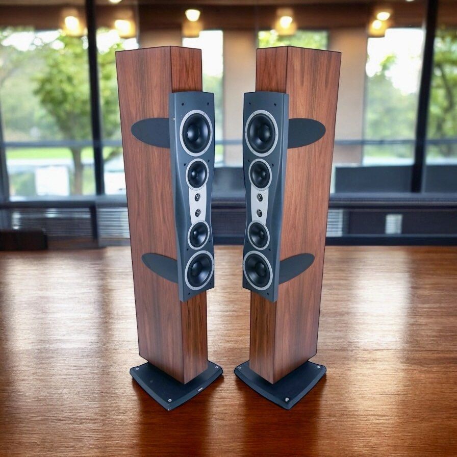 Dynaudio Confidence C4 Floorstanding Speakers (Category: Soundbars, Speakers & Amplifiers) located in Singapore. Submitted by hi5lpcd (Listing ID 1374682308, Image 1). Description: The Dynaudio Confidence C4 is a flagship floorstander renowned for its refined sound and room-correcting vertical dispersion. Here’s a full breakdown: 🎵 Key Specifications • Drivers: Dual 28 mm Esotar² tweeters, dual 6″ magnesium-silicate polymer midranges, dual 8″ wo