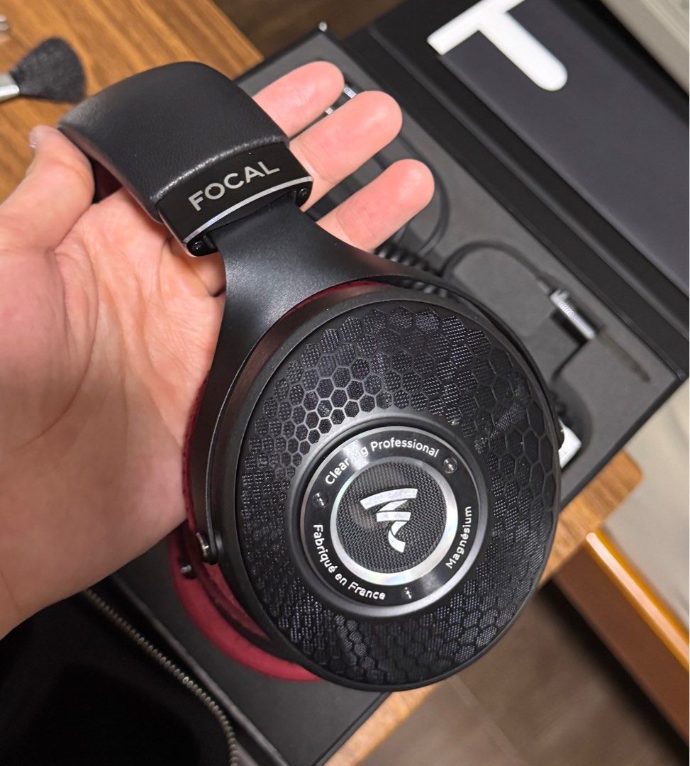 Focal clear mg pro / professional (Category: Headphones & Headsets) located in Singapore. Submitted by pplolp (Listing ID 1374682993, Image 1). Description: Focal clear mg pro headphones bought at zeppelin and co on 30th august 2024. Less than a year old and still has warranty. Loved these but currently on my iem/closed back journey so havent used these in about 6 months, figured I should just sell them rather than let them sit in the cupboard. H