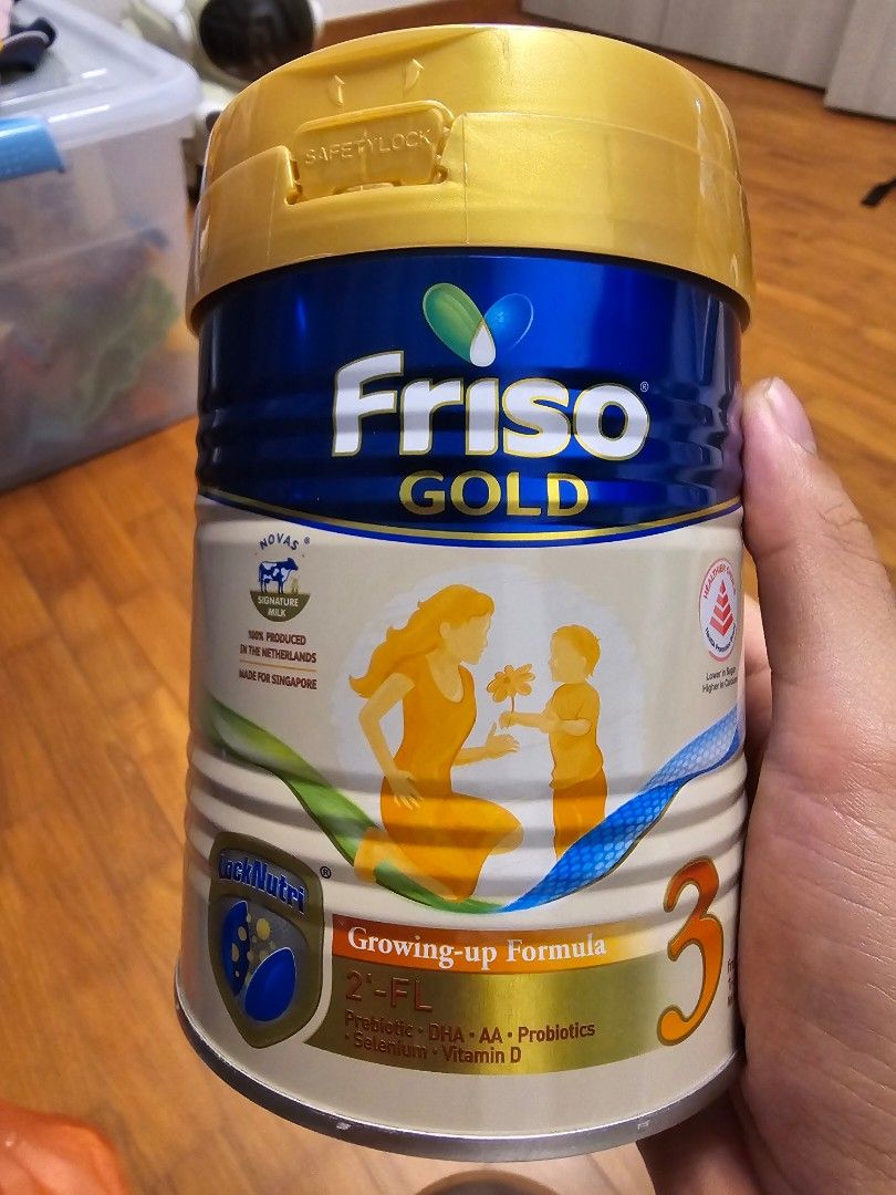 Friso Gold Stage 3 400g (Category: Breastfeeding & Bottle Feeding) located in Singapore. Submitted by Apple013 (Listing ID 1374620213, Image 1). Description: Friso Gold Stage 3 400g. Brand NEW. Collect at Esparina Residences or Buangkok MRT.