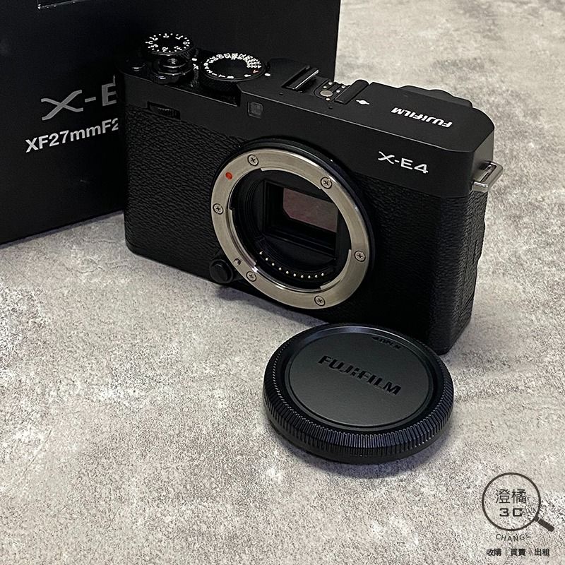 由 change12336 (刊登 ID 1374585574，圖片 1) 提交，位於 台北市 (Taipei) 的 『澄橘』Fujifilm X-E4 Body 機身 二手 快門4xxx 平輸 黑《相機租借》A77006 (類別：相機)，說明：本商品提供租借服務 押金即售價10000元以下商品 (租金250/天)，10000元-20000元商品 (租金400元/天) 20000元以上商品 (租金500元/天)，30000元以上商品 (租金800元/天) ⚠ ⚠ 租借須登記資料需影印證件 ⚠ ⚠ 【歡迎同業長期配合】-1 Fujifilm X-E4 Body 機身 二手 快門4xxx 平輸 黑 店保7天 功能正常，快門42XX，底部有一小刮 90%新，外觀有小使用痕跡，無撞傷或掉漆 盒裝+充電器+保卡+肩背帶 本賣場商品因於店家同步銷售流通快，請於下標前先詢問是否有貨。 ( 下標後如需自取請參閱關於我中的店家資訊。) 下標後請於 3 天內完成交易，並將您的收件資料填寫於買賣留言板中。 (