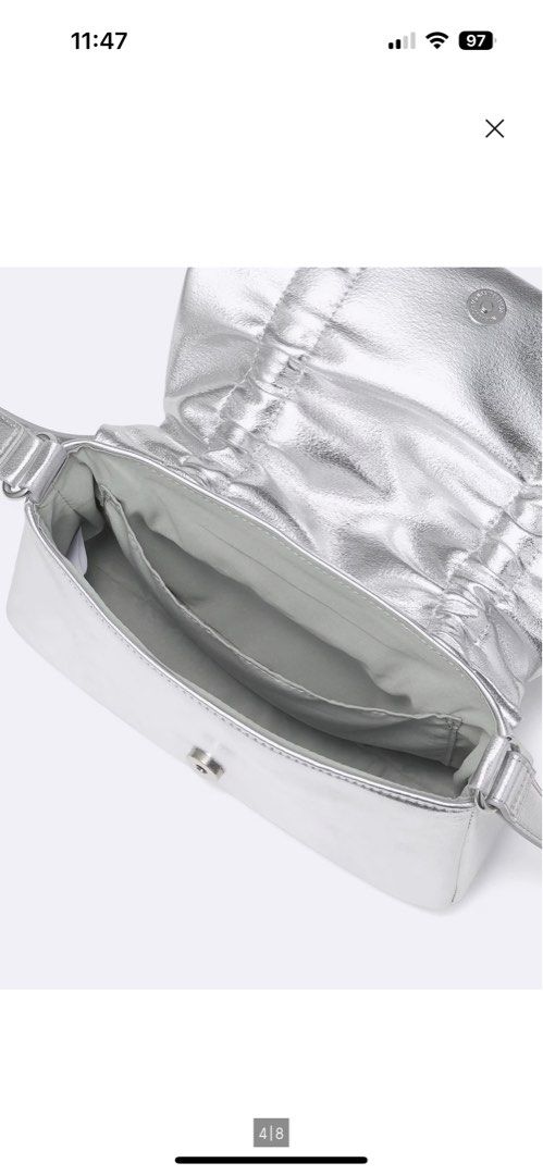 GU Ribbon Crossbody Bag Silver (Category: Cross-body Bags) located in Manila. Submitted by alyk. (Listing ID 1374542610, Image 3). Description: New GU bag removed tag.