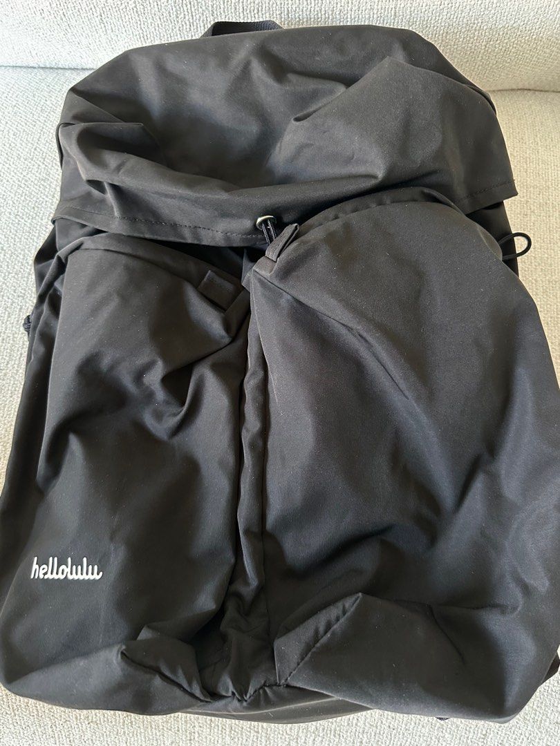 Hellolulu backbag (Category: Backpacks) located in Singapore. Submitted by sinee (Listing ID 1374691996, Image 1). Description: Multiple compartments - two zip compartment infront, laptop slot and one small zip compartment inside and one small zip compartment at the back for easy access to cards etc. as seen in photos. .