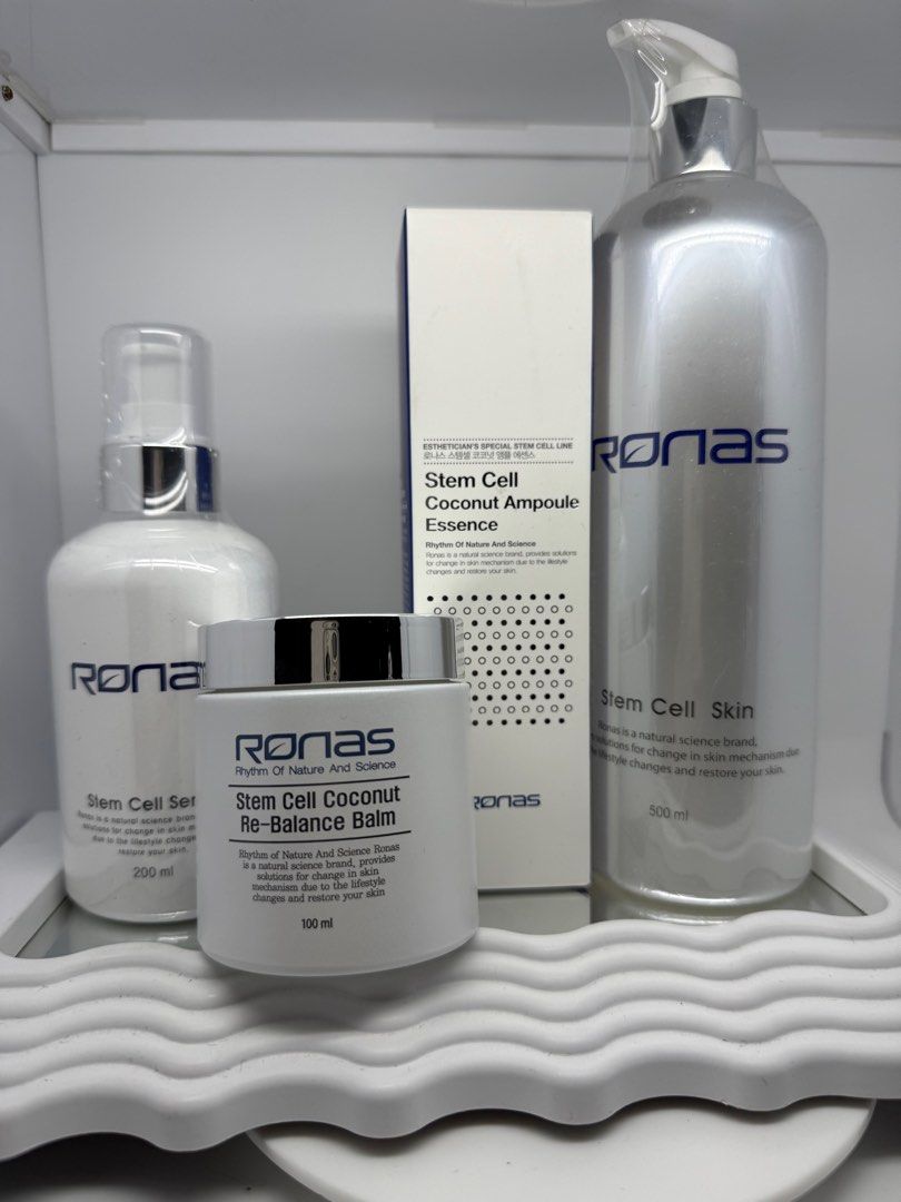 KOREAN RONAS SKIN CARE SET (Category: Face Care) located in Manila. Submitted by declutterdiary (Listing ID 1374561414, Image 1). Description: Sold as set only Korean brand Brand new and sealed.