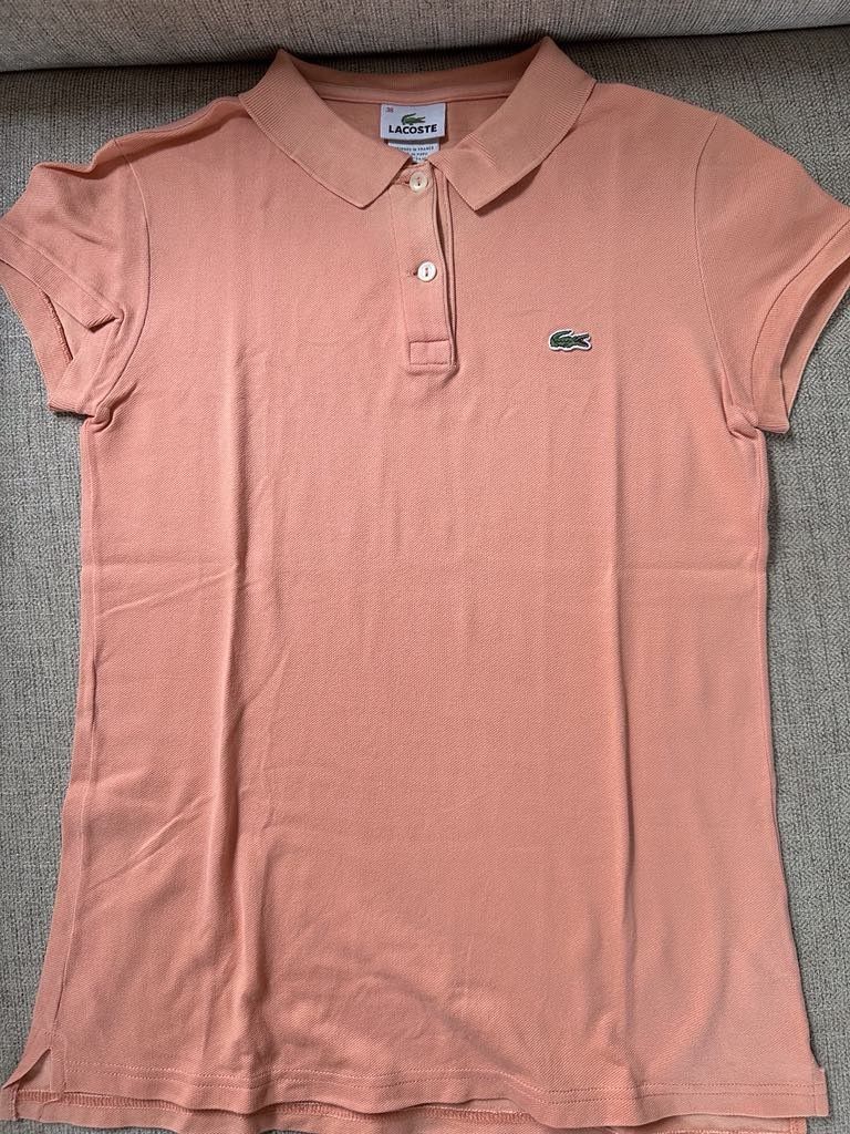 Lacoste Ladies 2 Buttons Peach (Category: Activewear) located in Quezon City. Submitted by gielyn2 (Listing ID 1374638046, Image 2). Description: 👚 FOR SALE: Pre-Loved Lacoste Ladies Polo Shirt – Peach (2 Buttons, Size 38) 💯 Authentic | Lightly Used | Chic & Comfy Add a pop of soft color to your wardrobe with this classic Lacoste polo. 📏 Size: 38 (Fits Ladies Small) ✨ Color: Peach 🧼 Fresh and in good condition – ready to wear!.