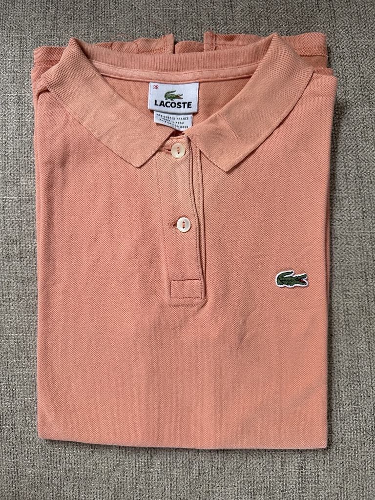 Lacoste Ladies 2 Buttons Peach (Category: Activewear) located in Quezon City. Submitted by gielyn2 (Listing ID 1374638046, Image 1). Description: 👚 FOR SALE: Pre-Loved Lacoste Ladies Polo Shirt – Peach (2 Buttons, Size 38) 💯 Authentic | Lightly Used | Chic & Comfy Add a pop of soft color to your wardrobe with this classic Lacoste polo. 📏 Size: 38 (Fits Ladies Small) ✨ Color: Peach 🧼 Fresh and in good condition – ready to wear!.