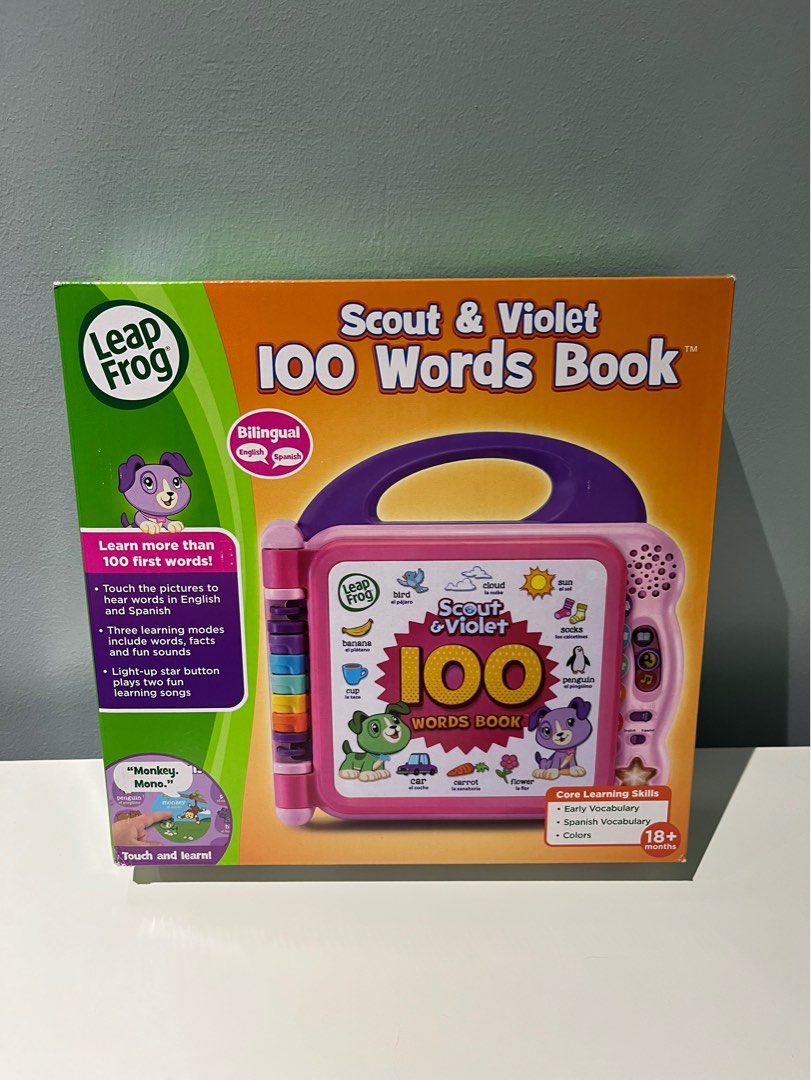 LeapFrog Scout and Violet 100 Words Book, Hobbies & Toys, Toys & Games ...