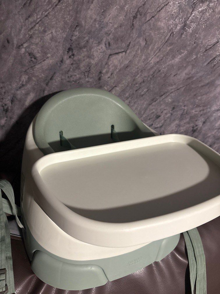 Mamas and Papas floor booster seat (Category: Baby High Chairs) located in Singapore. Submitted by ummu1n4s (Listing ID 1374673696, Image 1). Description: Floor booster seat With Tray for meal times, or craft time the play rattles for tray are not included Comes with box.