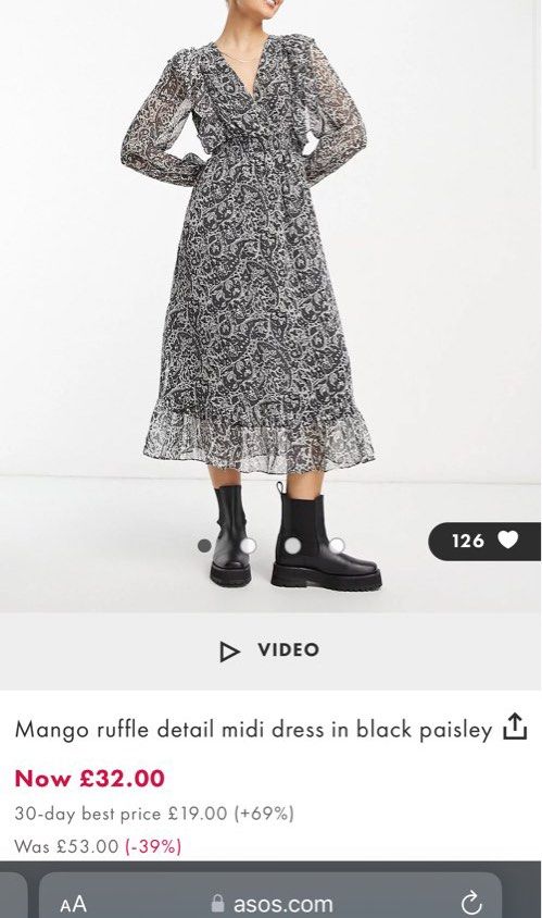 Mango maxi long paisley chiffon ruffle dress fits size XS, Women's Fashion,  Dresses & Sets, Dresses on Carousell