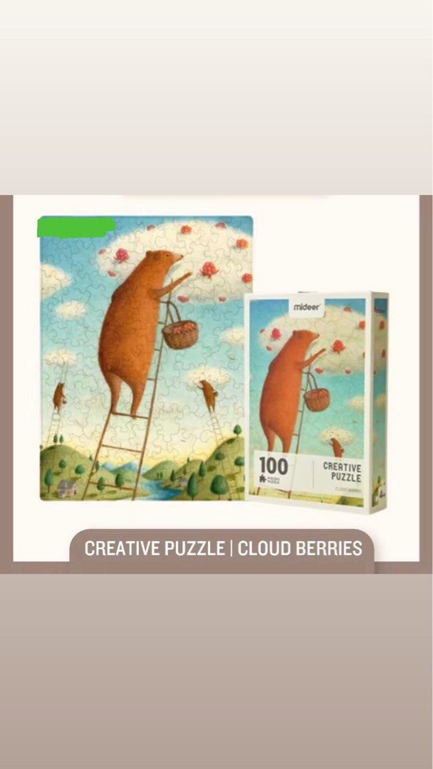 MIDEER (Category: Board Games & Puzzles) located in Manila. Submitted by o_authentique (Listing ID 1374579954, Image 3). Description: MIDEER CREATIVE PUZZLE 100 pieces puzzle.