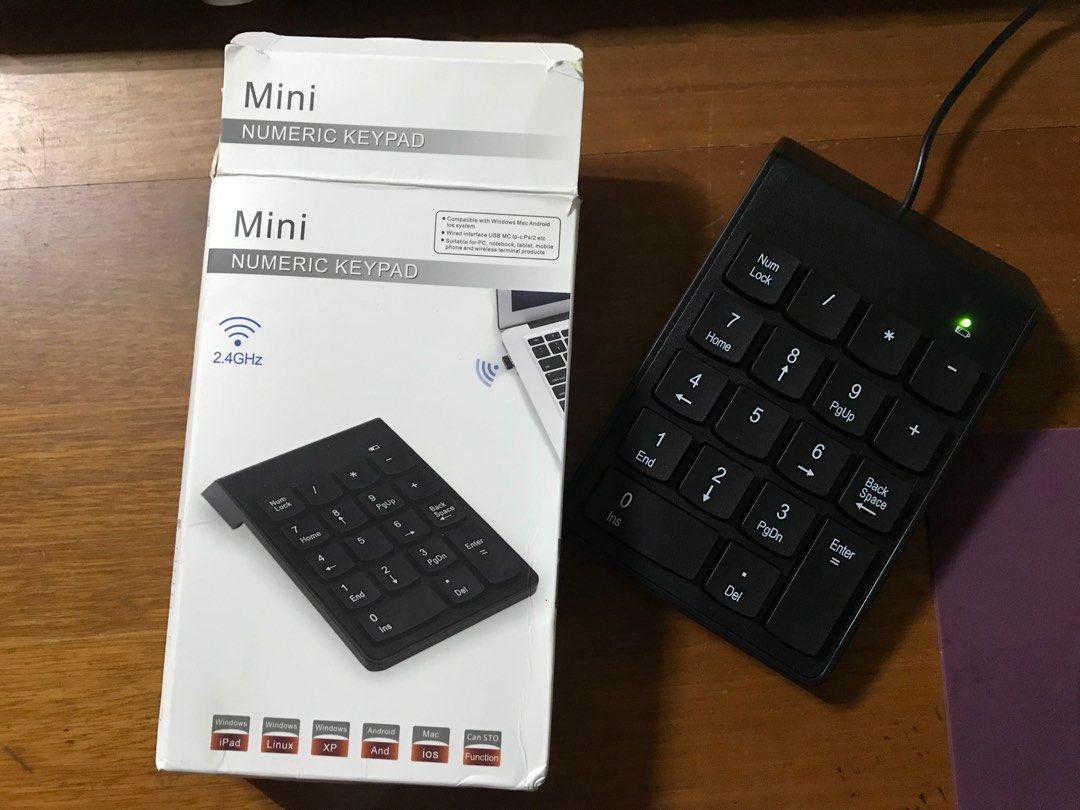 Mini Numeric Keypad (Category: Computer Keyboard) located in Singapore. Submitted by belindaysp (Listing ID 1374614591, Image 1). Description: PM for more details. Discount may be given. Thank you.🙏🏼 😊.