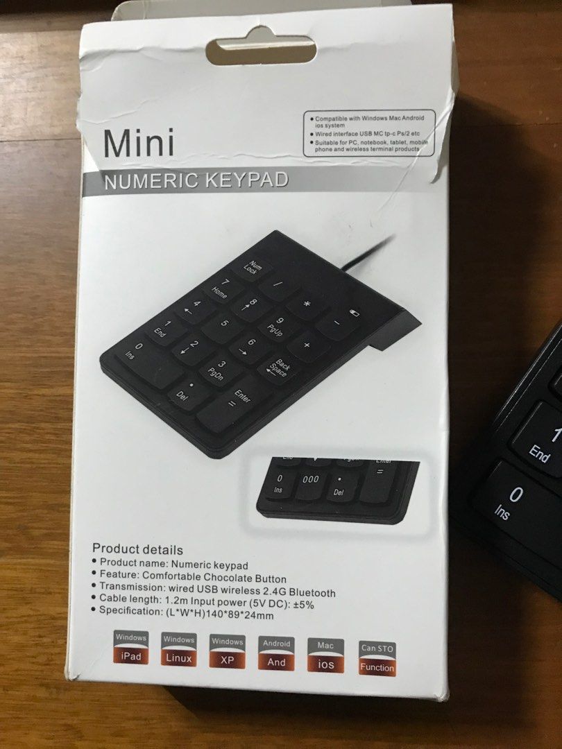 Mini Numeric Keypad (Category: Computer Keyboard) located in Singapore. Submitted by belindaysp (Listing ID 1374614591, Image 2). Description: PM for more details. Discount may be given. Thank you.🙏🏼 😊.