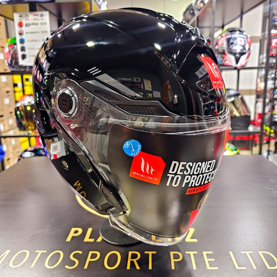MT COSMO GLOSS BLACK HELMET (Category: Motorcycle Apparel) located in Singapore. Submitted by playberzmotosport (Listing ID 1374535189, Image 2). Description: LATEST ARRIVAL.. 🔥🔥!! MT COSMO GLOSS BLACK HELMET..!! (FREE BACK SPOILER..!!) *PSB APPROVED.. 😊👍 *BUILD IN SUN VISOR.. 😎👍!! AVAILABLE NOW @PLAYBERZ MOTOSPORT..!! *DROP BY OUR SHOWROOM FOR VIEWING OR TRYING OF SIZES.. 😊👍👍!! *ADD: TOH GUAN CENTRE #06-11 (S608609) *TIME: OPEN DAILY.. 