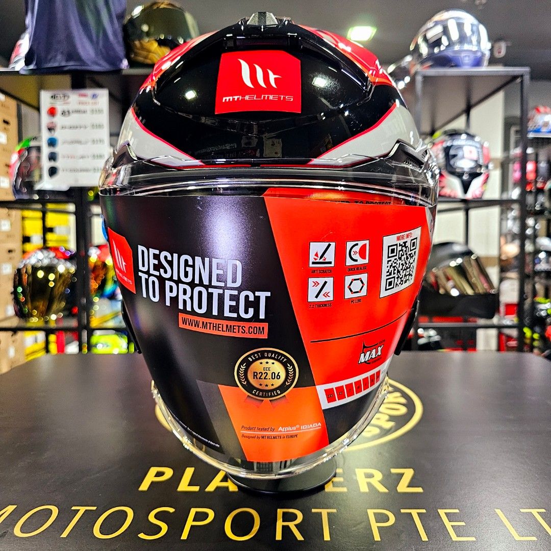 MT COSMO STELLA HELMET (Category: Motorcycle Apparel) located in Singapore. Submitted by playberzmotosport (Listing ID 1374536160, Image 3). Description: LATEST ARRIVAL.. 🔥🔥!! MT COSMO STELLA HELMET..😍!! (FREE BACK SPOILER..!!) *PSB APPROVED.. 😊👍 *BUILD IN SUN VISOR.. 😎👍!! AVAILABLE NOW @PLAYBERZ MOTOSPORT..!! *DROP BY OUR SHOWROOM FOR VIEWING OR TRYING OF SIZES.. 😊👍👍!! *ADD: TOH GUAN CENTRE #06-11 (S608609) *TIME: OPEN DAILY.. 🤗💖!! -