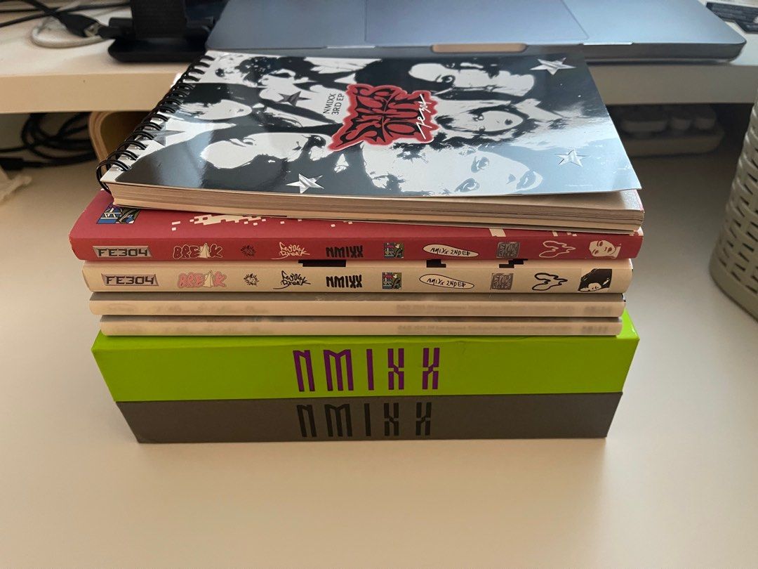NMIXX ALBUM SET take all (Category: CDs & DVDs) located in Mandaluyong City. Submitted by bigjsdeclutter (Listing ID 1374691568, Image 2). Description: photobooks, outerboxes and cds only no photocards mop; gcash mod: grab or lalamove for sdd within metro manila but we also ship via j&t what you see is what you get! :).