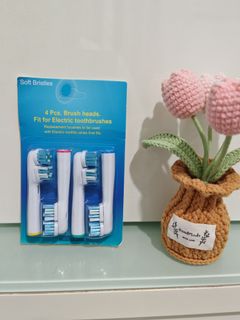 【全新】適配Oral B電動牙刷替換通用雙重高效清潔更換頭(1套4個)62939562134274110