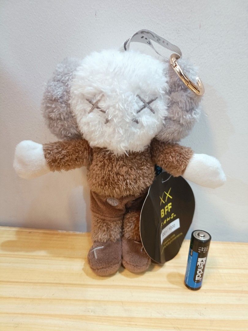 Original Kaws x BFF Plush Keyring (Category: Plushies & Soft Toys) located in Quezon City. Submitted by babylianne (Listing ID 1374685425, Image 1). Description: Original Kaws x BFF Plush Keyring In Excellent Condition AS IS - What you see is what you get Actual Photo Posted Color may vary due to lighting Kindly check the ruler or the battery for size reference.