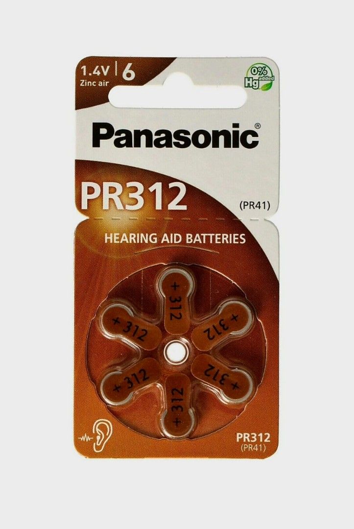 Panasonic Hearing Aid Batteries PR312 (Category: Portable Audio Accessories) located in Caloocan City. Submitted by mack.bay (Listing ID 1374568882, Image 2). Description: Panasonic Batteries for, ORIGINAL Hearing Aid Model : PR312 (+312) Original from U.S.A. Amazon. 1.4 V Zinc Air Intact and sealed. Original Price USD12.99 Per Pack Selling only for P1,500. (18 pcs.) P600. per pack (Contains 6pcs.) 3 remaining packs left Made in Germany. RFS: My 