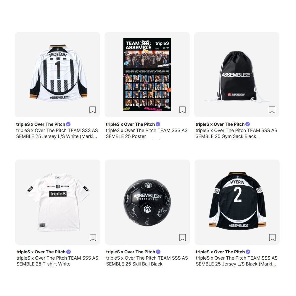 PO] Over The Pitch x tripleS - TEAM SSS ASSEMBLE 25 MD, Hobbies