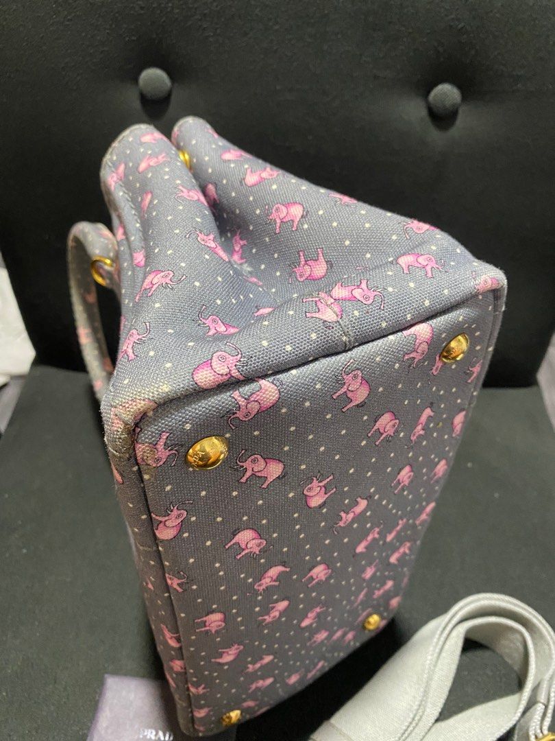 prada small canapa bag (Category: Luxury Bags & Wallets) located in Baguio. Submitted by fullroom.dgs (Listing ID 1374642371, Image 2). Description: prada small canapa bag very good condition authentic please check photos .