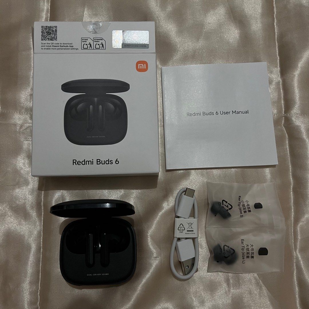 Redmi buds 6 (Category: Earphones) located in Cavite. Submitted by vantebles (Listing ID 1374648119, Image 1). Description: Rfs: wont be using it anymore. Too many earphones dalawa lang tenga hehe Mod: flash express / lalamove Mop: gcash / seabank.