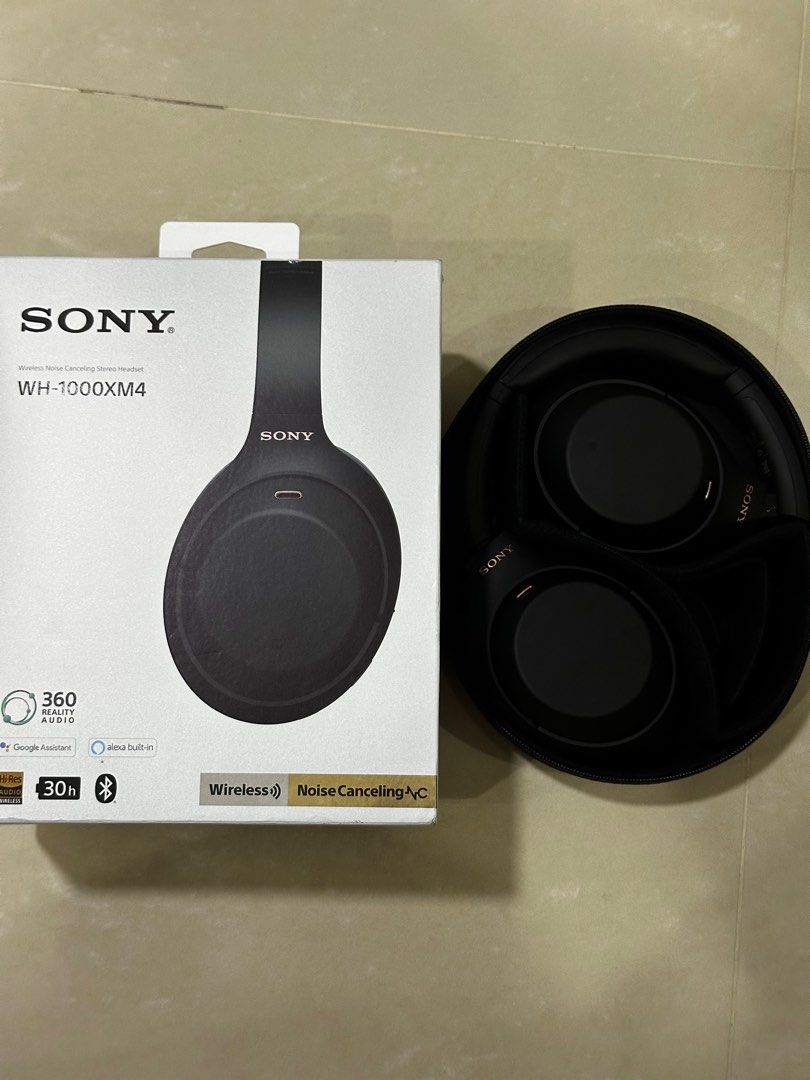SONY WH-1000XM4 (Category: Headphones & Headsets) located in Singapore. Submitted by j.d3nn (Listing ID 1374629292, Image 2). Description: Worn less than 5 times Able to negotiate (No low balling ) Come with the original box and all the cables Bought at the start of the year, not using anymore..