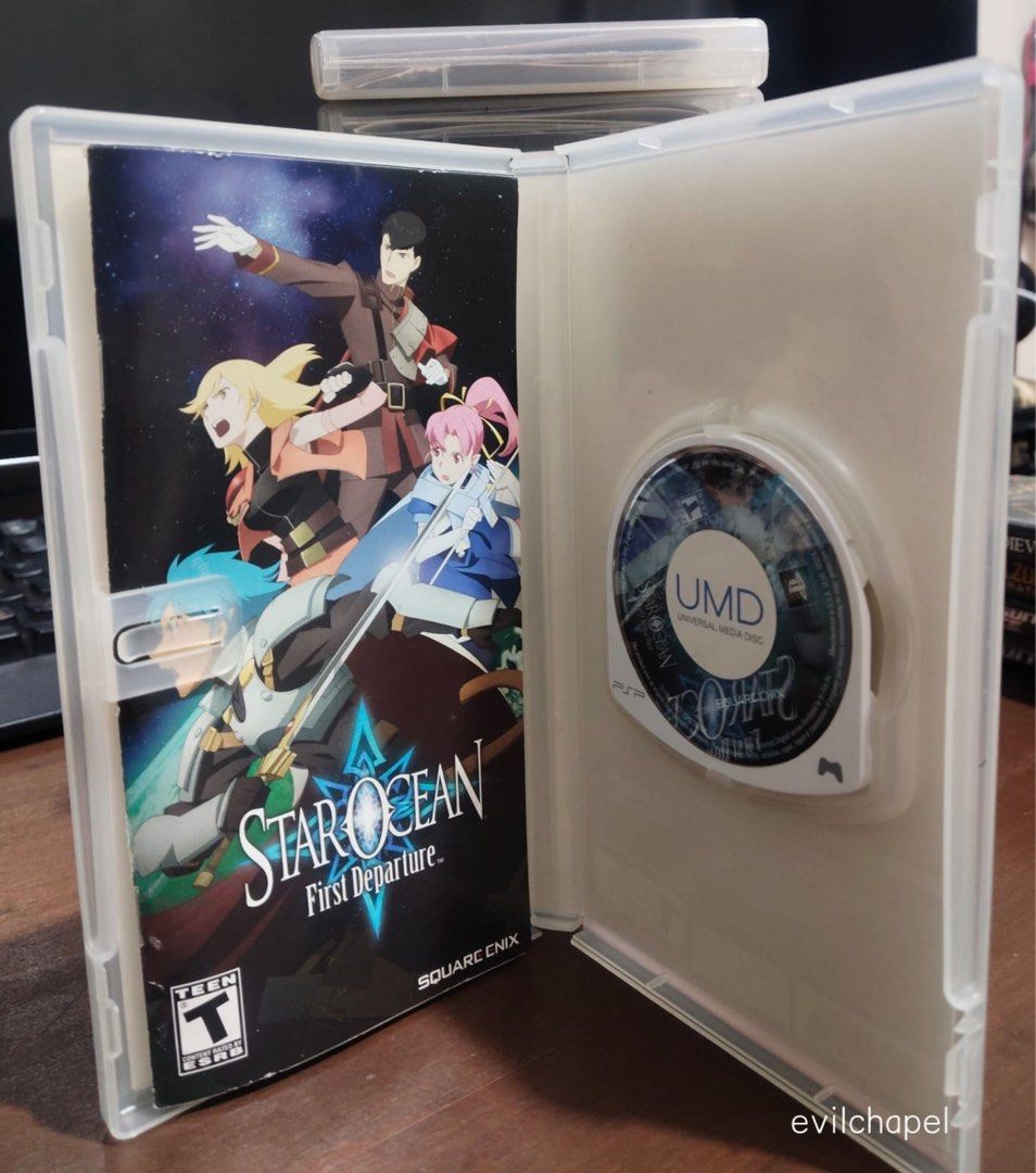 Star Ocean First Departure PSP R1 Complete (Category: PlayStation) located in Mandaluyong City. Submitted by evilchapel (Listing ID 1374603814, Image 2). Description: FS: Star Ocean First Departure PSP R1 Complete Payment: Bank Transfer, GCash Meetups: Shangri La, Starmall (Morning Only).