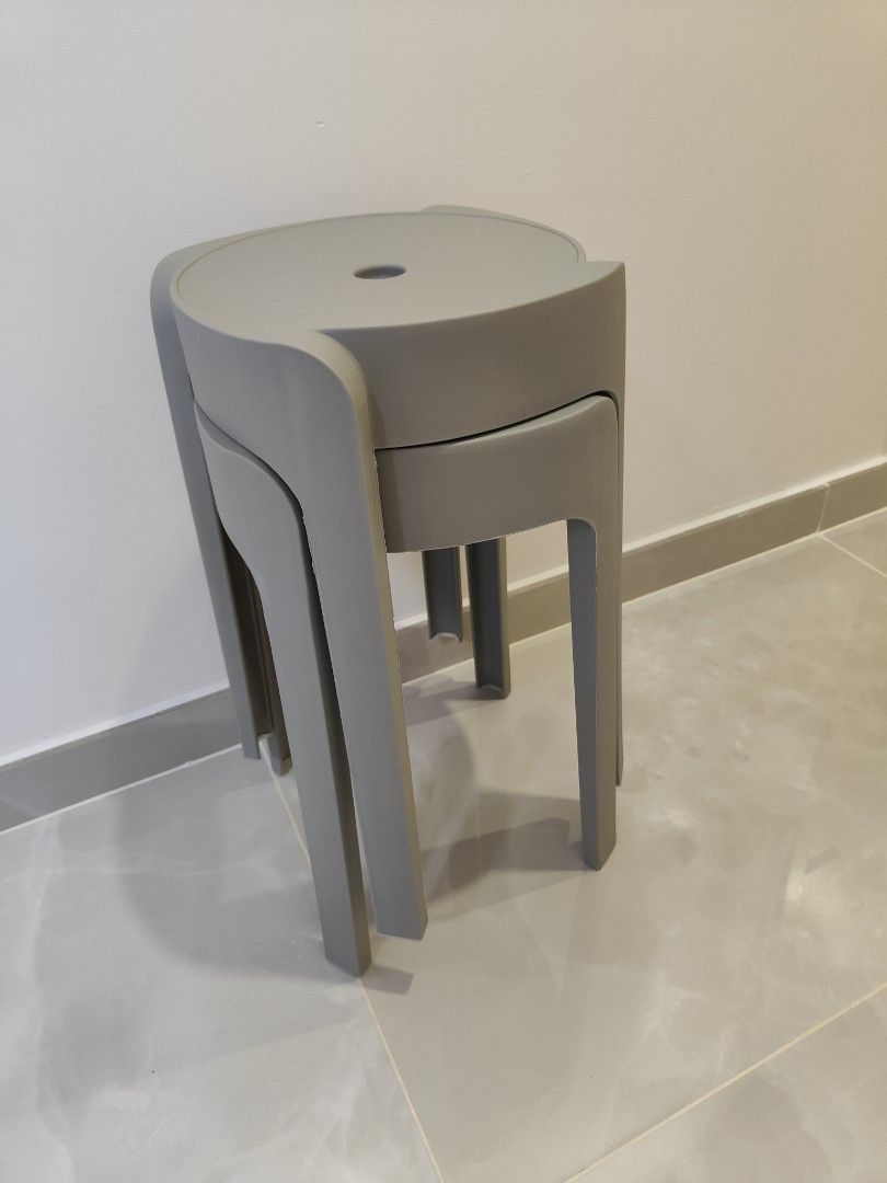 Super sturdy stackable stools x2 (Category: Chairs) located in Singapore. Submitted by snowlyly87597 (Listing ID 1374633976, Image 3). Description: Brand new Stackable set of two collection from 387395.