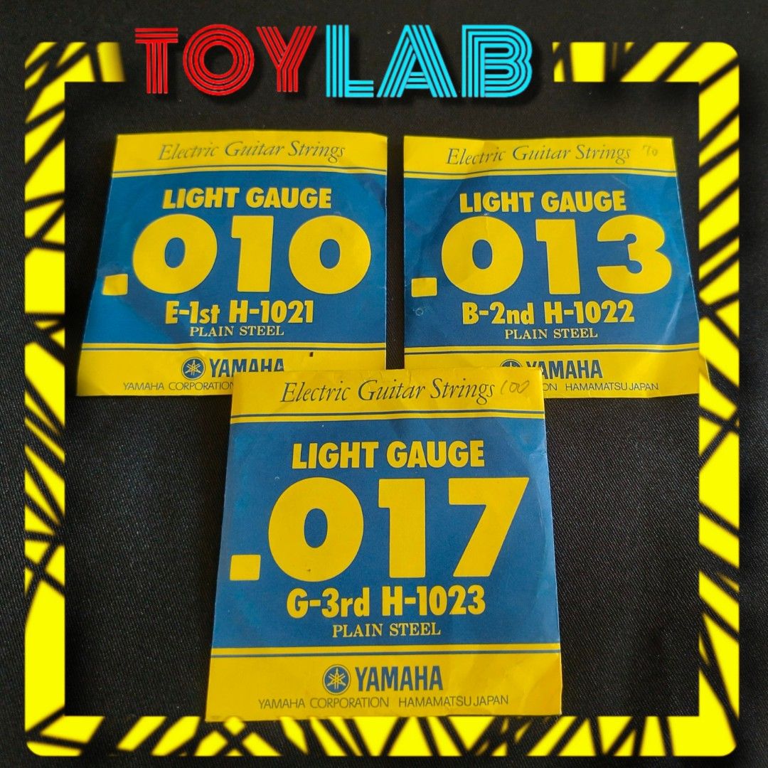 Yamaha Electric Guitar Strings set (Category: Musical Instruments) located in Mandaluyong City. Submitted by ToyLab.ph (Listing ID 1374516479, Image 1). Description: Yamaha Electric Guitar Strings set .010, .013, .017 New Actual picture of item posted Gcash payment Lalamove or Grab care of buyer after payment confirmation Thank you! 🙂 Tags: electric guitar music musician yamaha string.