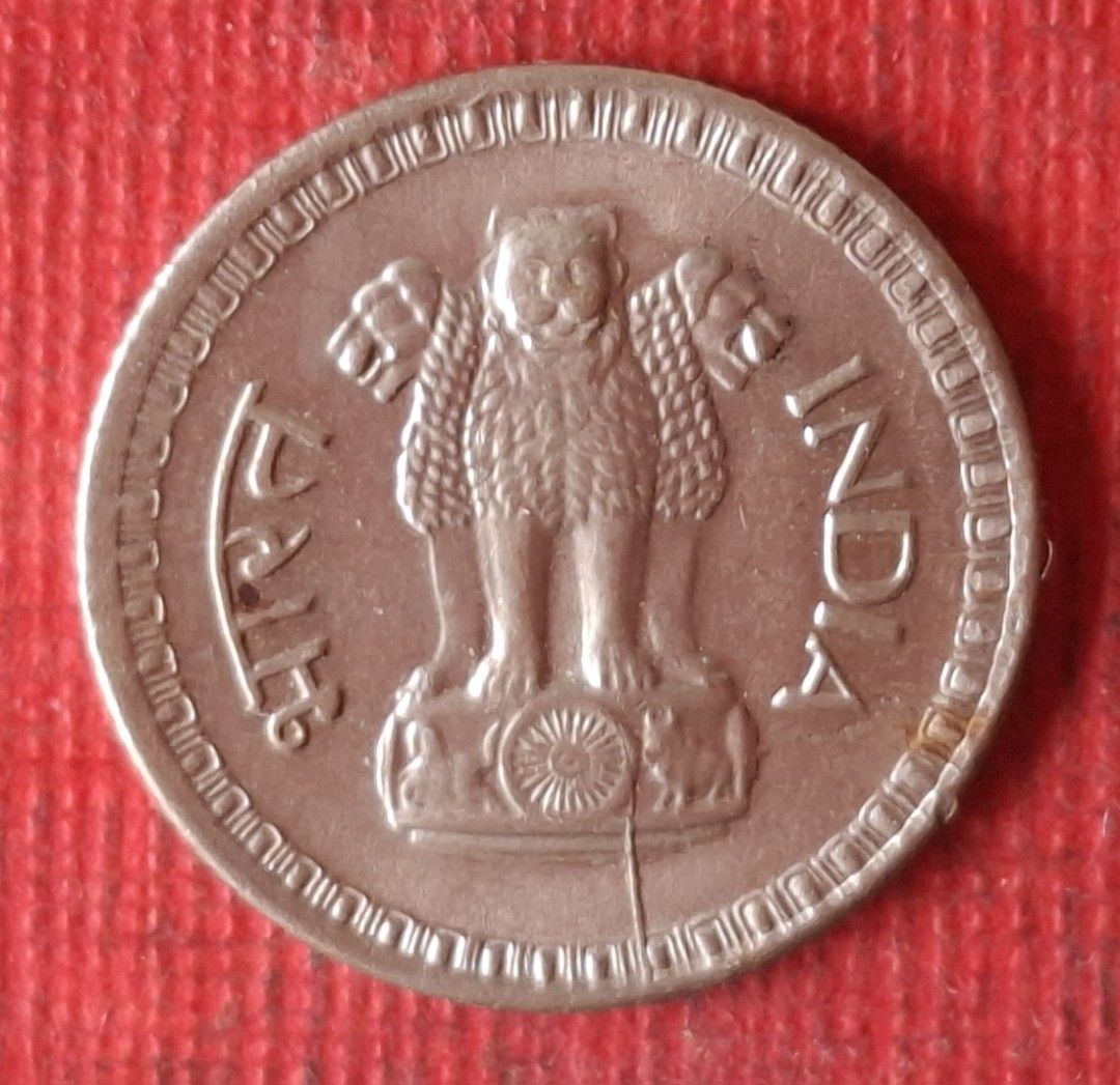 93印度1984年〔三獅圖〕25盧比乙枚(保真,品相良好)., 書籍、休閒與玩具, 收藏、紀念品, 錢幣、紙鈔在旋轉拍賣