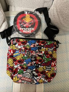 (包順豐) 黑超B 一套兩件 大小斜揹袋 hysteric mini 雜誌袋64155491576195110