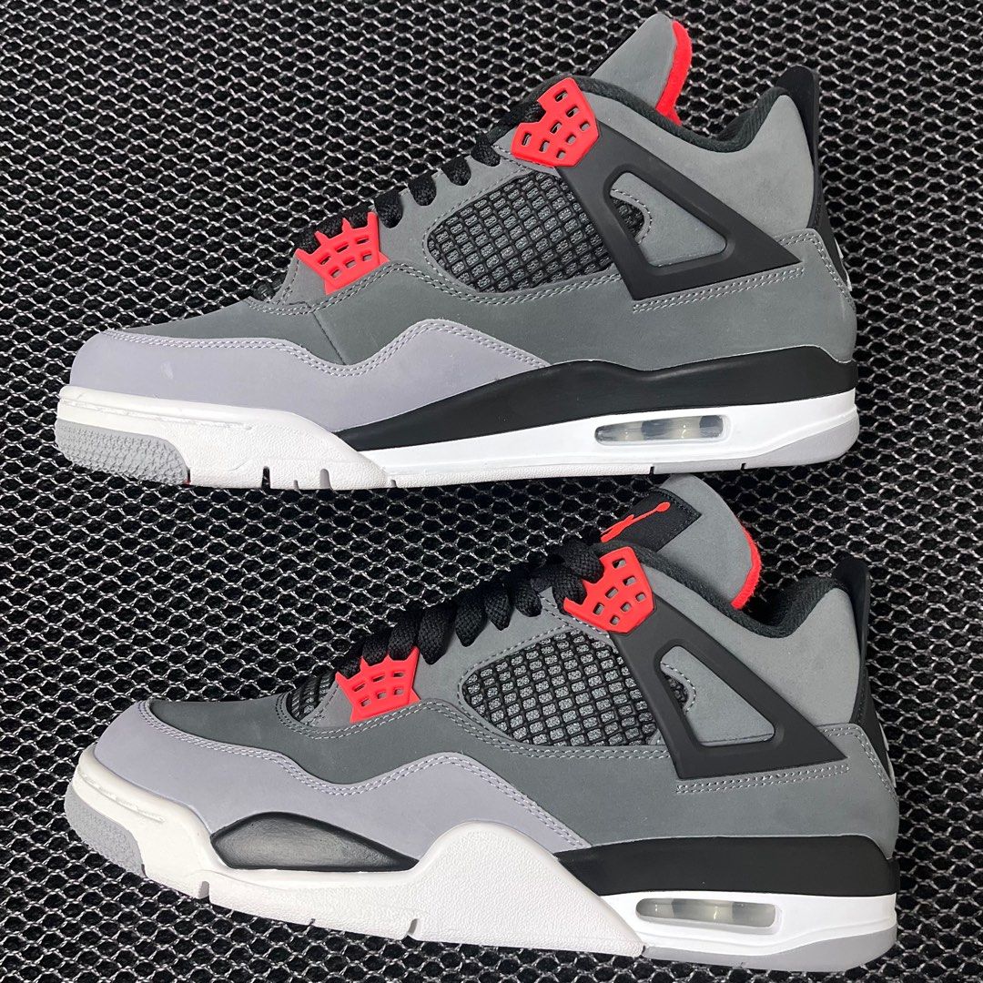 Air Jordan 4 Retro Infrared (Category: Sneakers) located in Malabon City. Submitted by joesdimestore (Listing ID 1374848266, Image 3). Description: ⚡️Air Jordan 4 Retro Colorway: 'Infrared' ✅₱7,895 ✔️Brand New, no box ✔️Size: Mens US 8.5 only ✔️On hand & ready to ship 📌Other Details: 💵Mode of Payment: Gcash / SeaBank 📦Deliver & Ship: Lalamove / LBC 📍Location: Malabon.