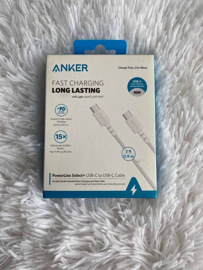 Anker Fast Charging Type C (Category: Chargers & Cables) located in Quezon City. Submitted by 8treasure (Listing ID 1374714194, Image 1). Description: Type C.