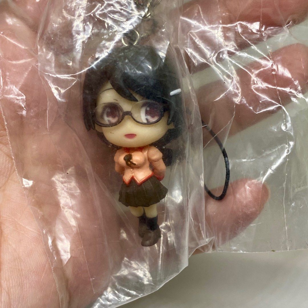 BAKEMONOGATARI ANIME FIGURE STRAP WITH STAND (Category: Figurines & Statues) located in Quezon City. Submitted by kitsune.treasures (Listing ID 1374795187, Image 3). Description: 📍Quezon City CONDITION: WHAT YOU SEE IS WHAT YOU GET. Dimensions: Kindly check the photos for the actual measurements. Please check all the photos for the condition of every item/s. SOME OF THE ITEMS HAVE SCRATCHES, PEN MARKS, DISCOLORATION OR PAINT CHIPS Please manage 