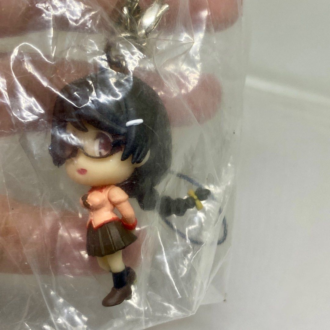 BAKEMONOGATARI ANIME FIGURE STRAP WITH STAND (Category: Figurines & Statues) located in Quezon City. Submitted by kitsune.treasures (Listing ID 1374795187, Image 2). Description: 📍Quezon City CONDITION: WHAT YOU SEE IS WHAT YOU GET. Dimensions: Kindly check the photos for the actual measurements. Please check all the photos for the condition of every item/s. SOME OF THE ITEMS HAVE SCRATCHES, PEN MARKS, DISCOLORATION OR PAINT CHIPS Please manage 