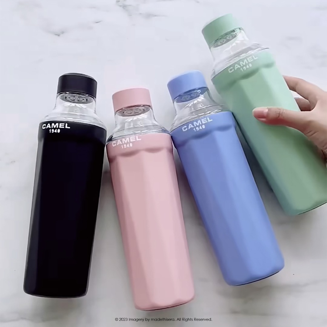 Camel 駱駝牌 FLOW Travel Vacuum Bottle 便攜真空樽 530ml (Black 黑/ Pink 粉紅 ...