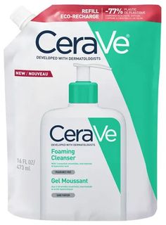 CeraVe Eco-Refill Foaming Gel Gentle Skin Cleansing Body Wash Refill 473ml Made in France French Manufacture629433692285461110