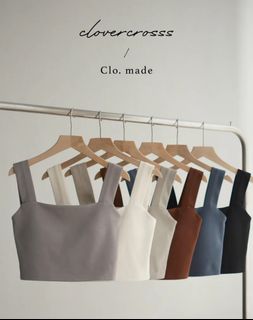 clover crosss粗肩帶bratop奶灰 (M size)64216902214402110